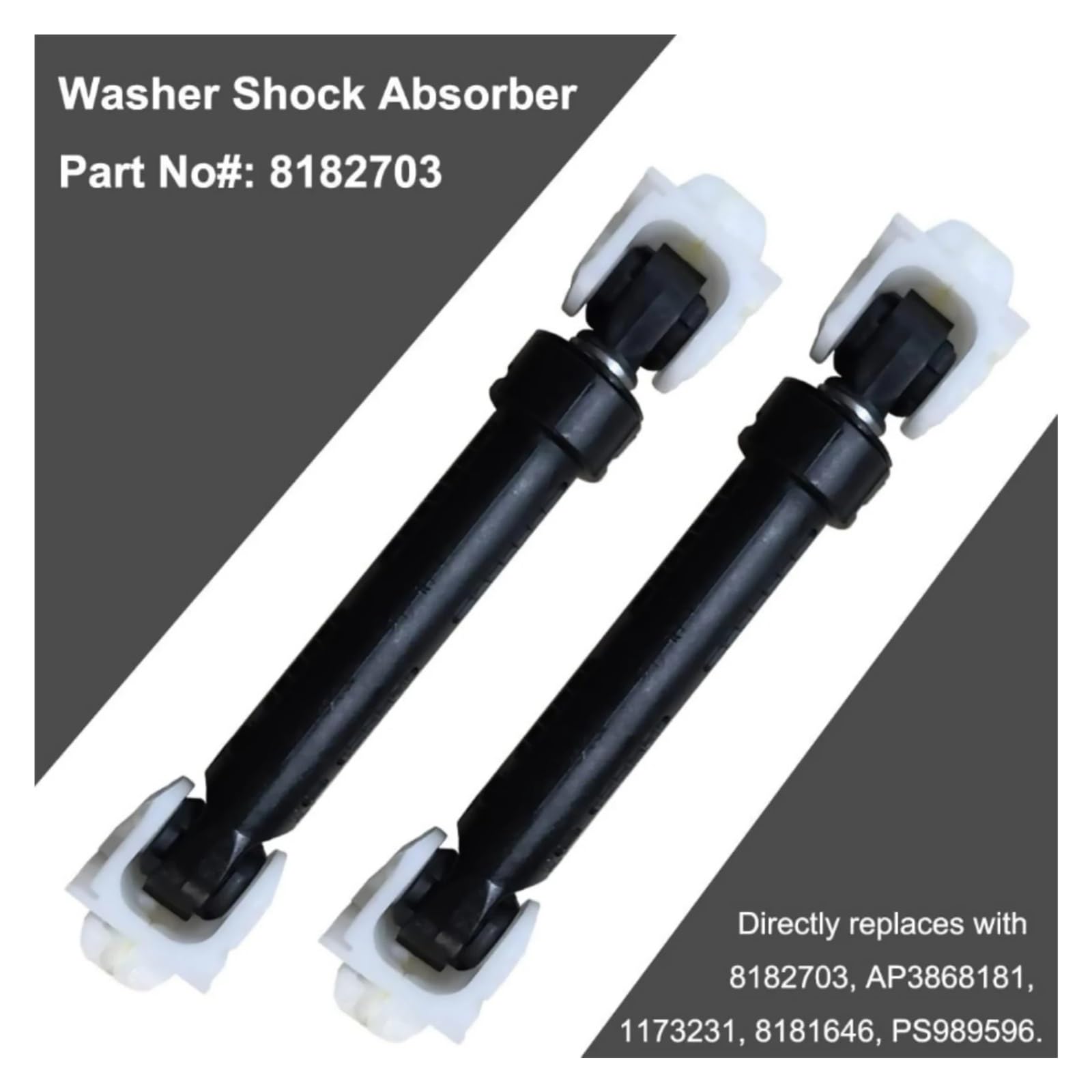 4 Stück 8182703 Ersatz, Kompatibel for Whirlpool-Waschmaschinen-Stoßdämpfer, Waschmaschinen-Zubehör AP6011831 8181646