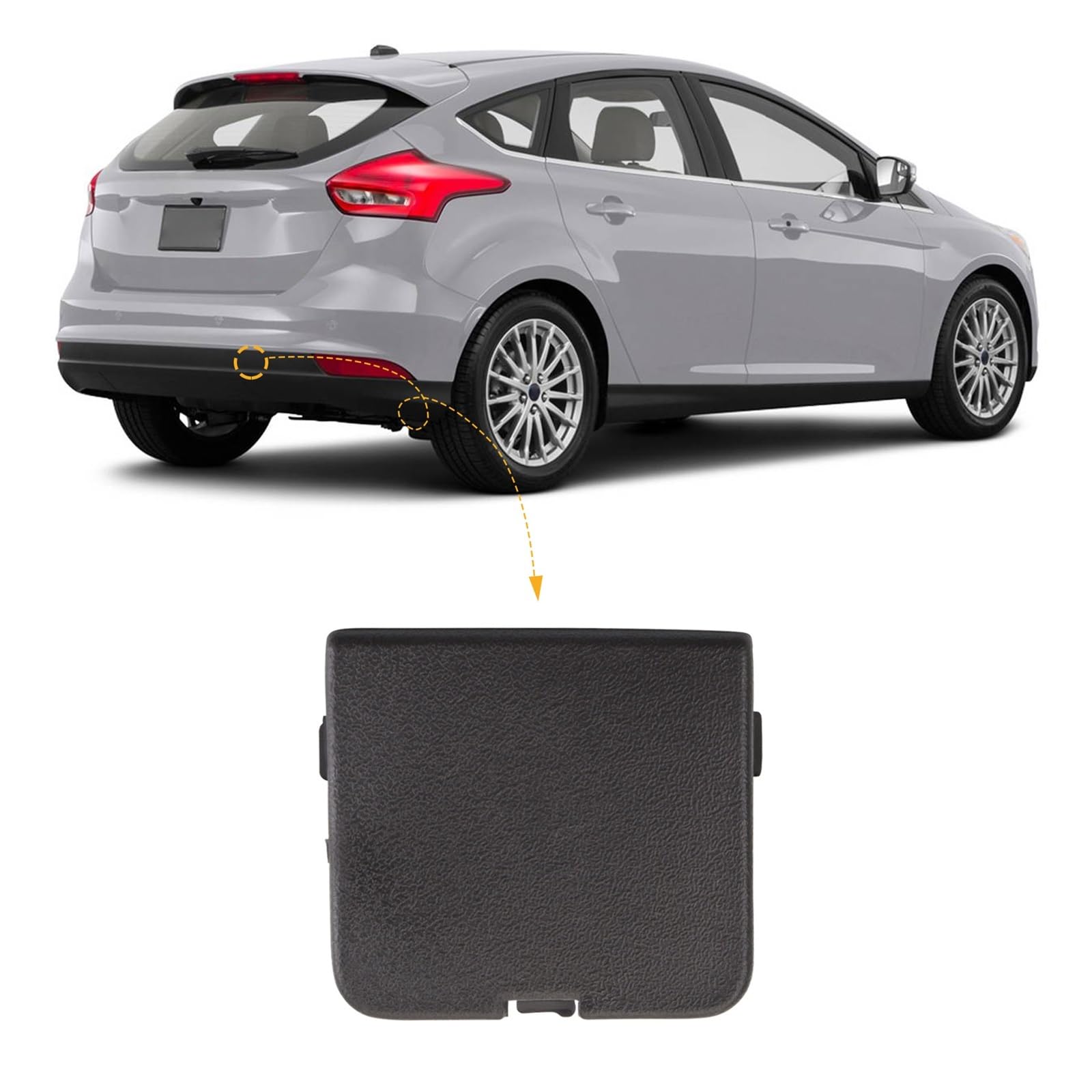 Cache-crochet de remorquage arrière Ford Focus 2015 2016 2017 2018 hayon - 8