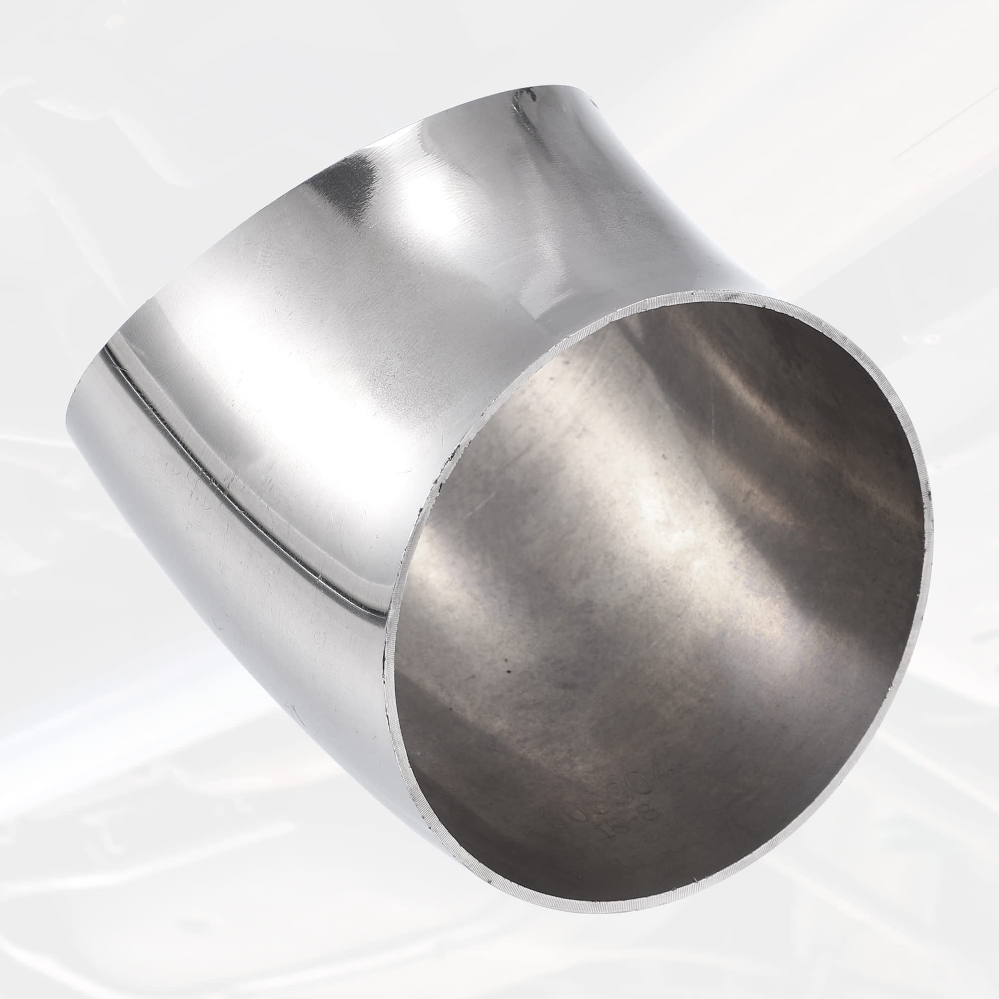 Coude Échappement 90° Acier Inox T304 – Diamètre 3.15″ – Sablage Noir