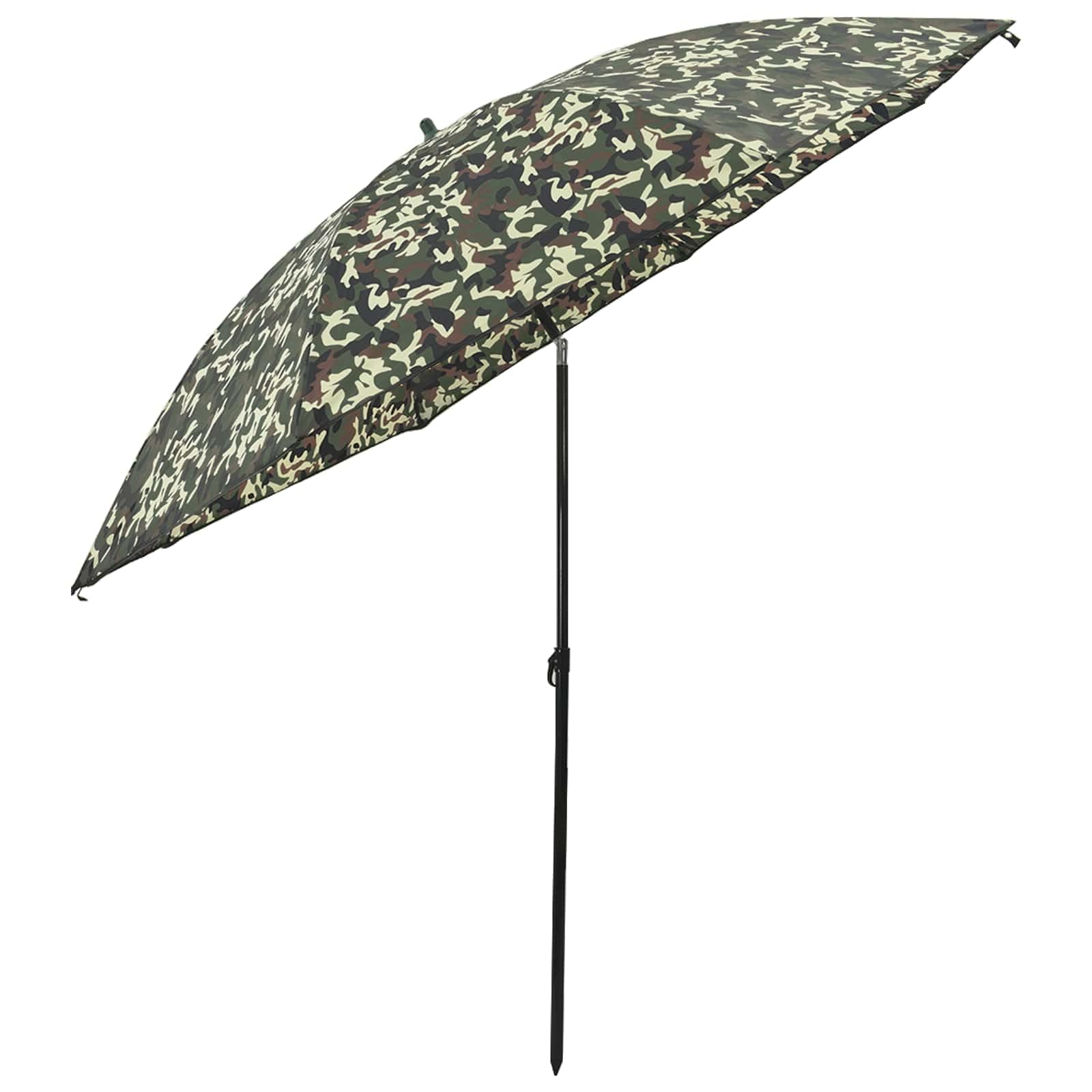 Parasol wędkarski, maskujący, 300 x 240 cm, poliester Oxford, pochylony, ze ścianami bocznymi, odporny na promieniowanie UV i wodoodporny, do ogrodu, na taras, do wędkowania