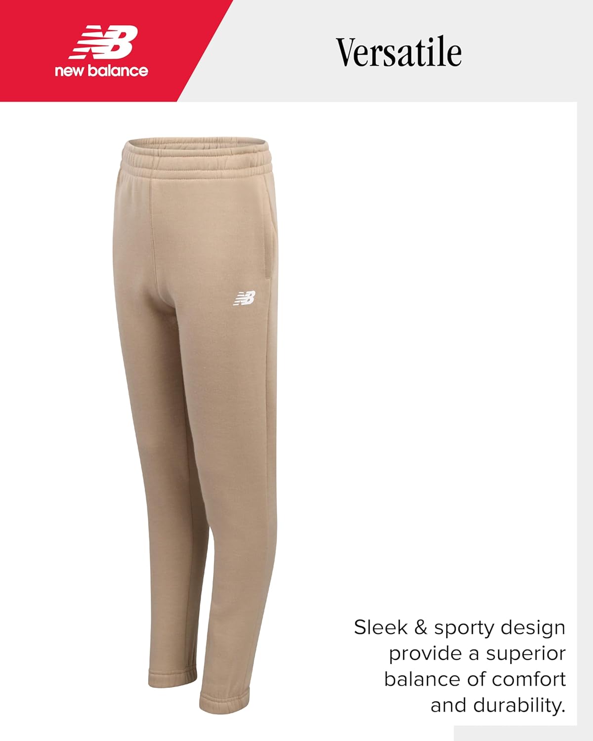 New Balance Boys Sweat Suit Set - 3 Piece Short Sleeve Graphic Tee, Fleece Pullover Hoodie and Jogger Pants for Boys (4-16) - Image 5