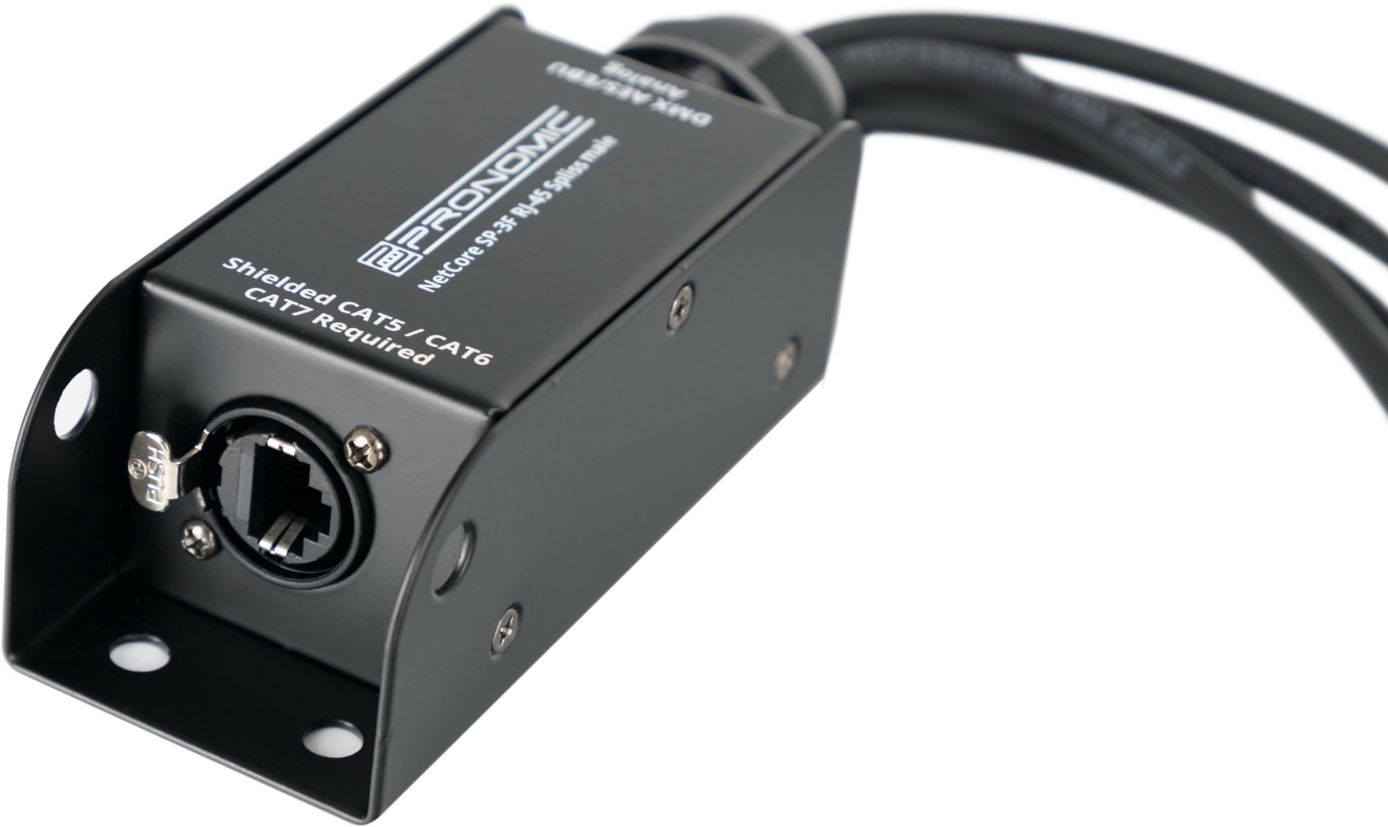 Pronomic NetCore SP-3M Multicore-Spliss maschio con 4 connettori XLR su presa RJ45 per trasmissione segnali analogici o digitali via rete