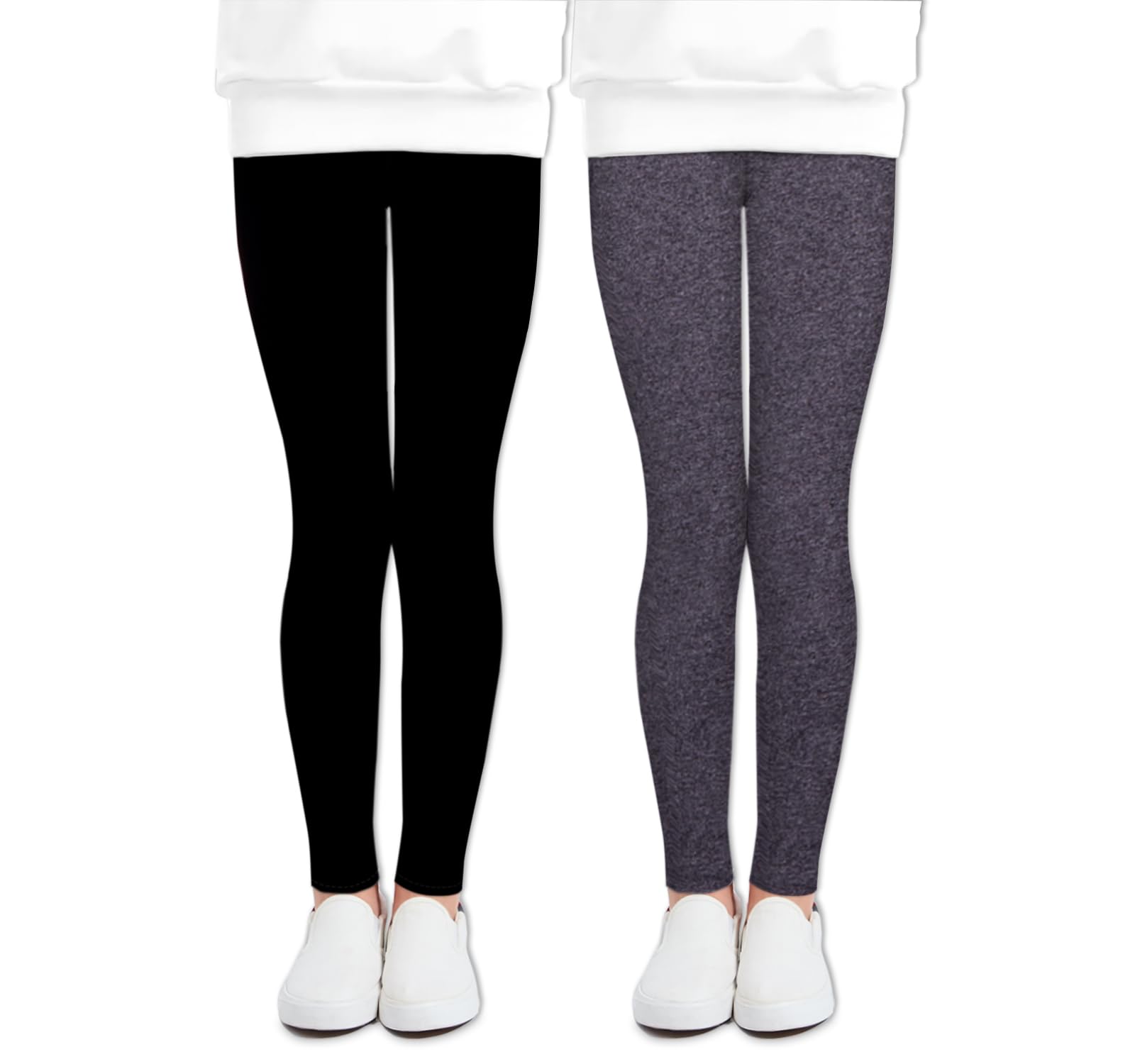 LUOUSE Multipack Cute Printed Girls Stretch Leggings Ankle Length 4-13 Years