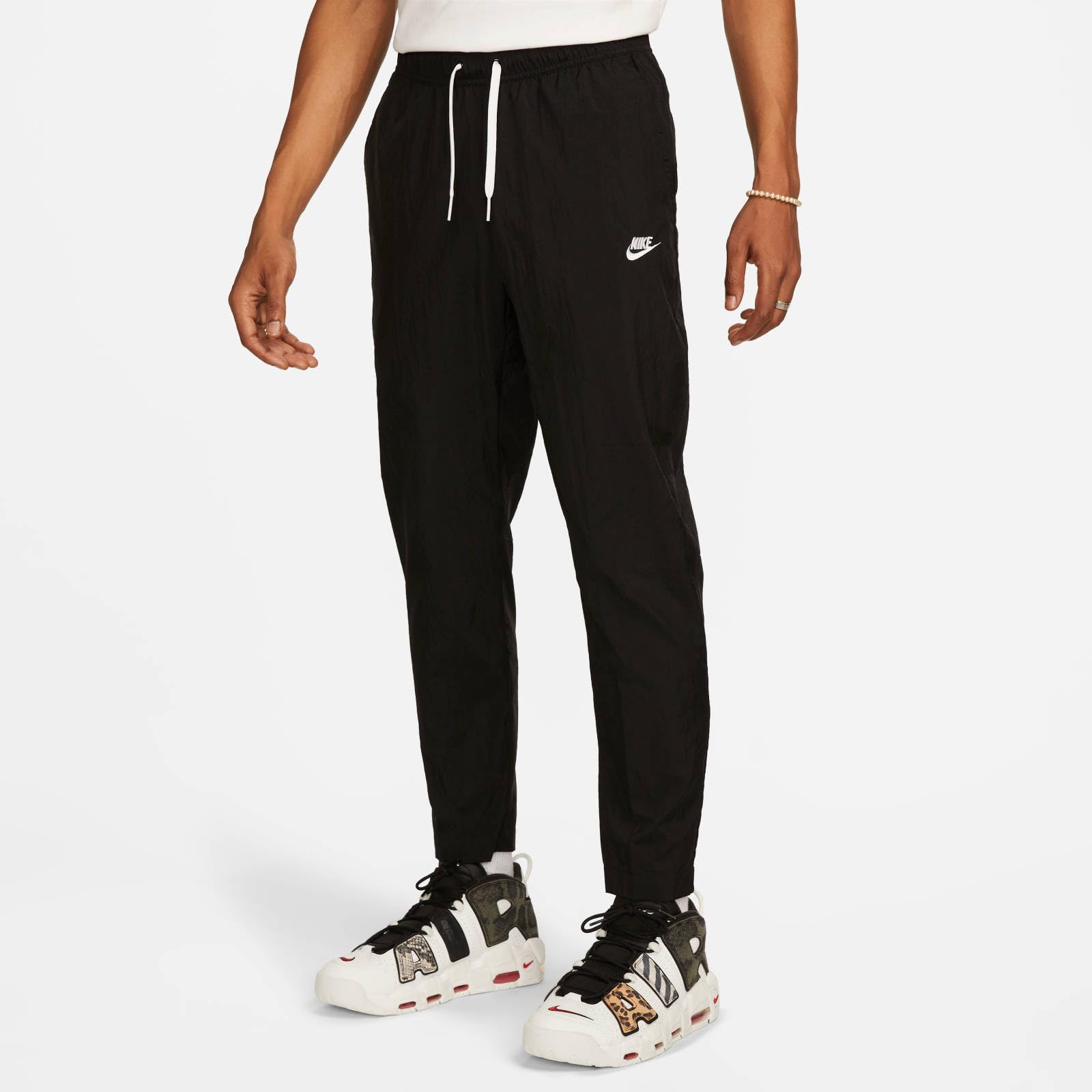 NIKE FB7406-010 M NK Club WVN LTWT Pant Pants Men's Black/White Size 3XL-S