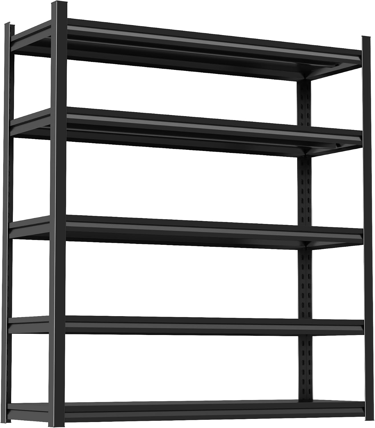 Garage Shelving, Metal Shelving 5 Tier Storage Shelves Heavy Duty Garage Shelves, 3000 LBS Capacity, Utility Rack Units for Industrial Grage Kitchen Pantry Basement (63" H x 40" Wx 16" D)