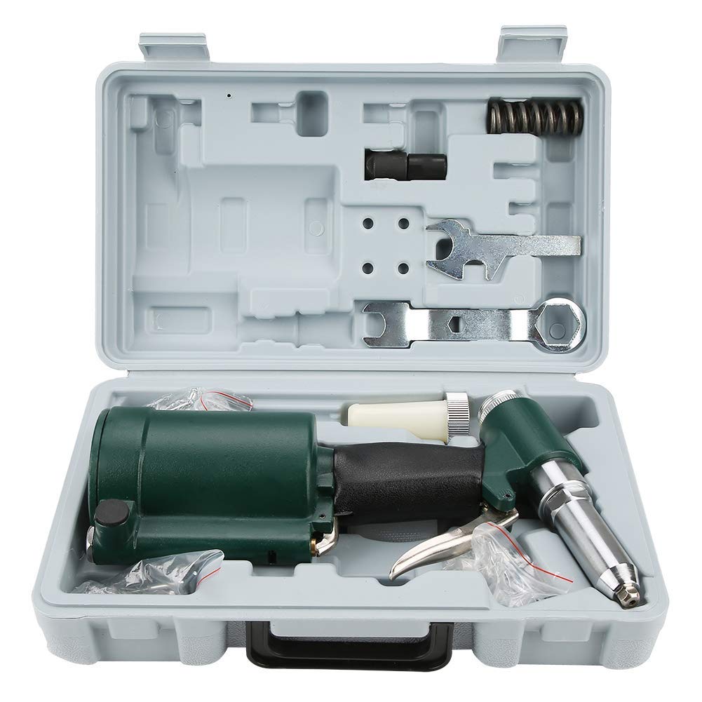Ejoyous Instrumente Pistola de remachar Pistola de remachar de Aire comprimido con Aire comprimido Pistola de remachar de Aire Pistola de remachar Kit de Remache Ciego 2.4-4.8mm de Acero Inoxidable