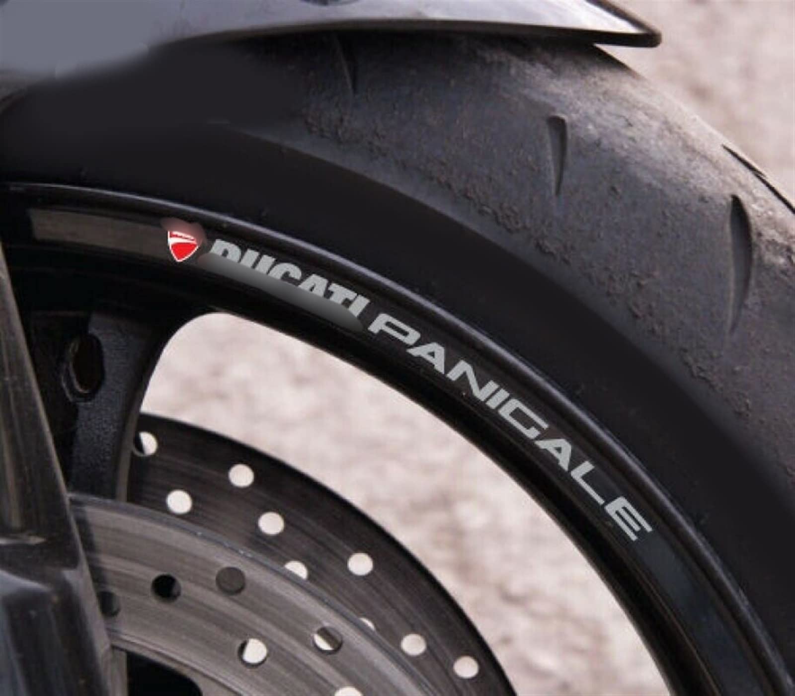 Kit autocollants de roue de moto Ducati Panigale rénovation jante 8 pièces