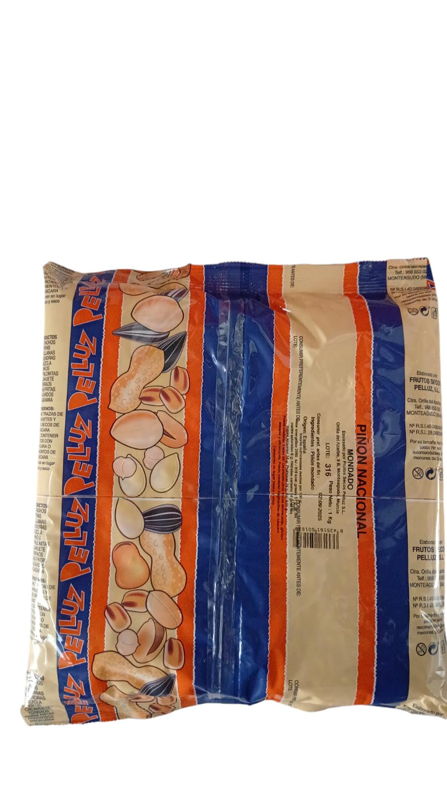 Piñones Españoles 1 Kg, Sabor Suave - Ingredientes Naturales, Ideal para Cocina Mediterránea