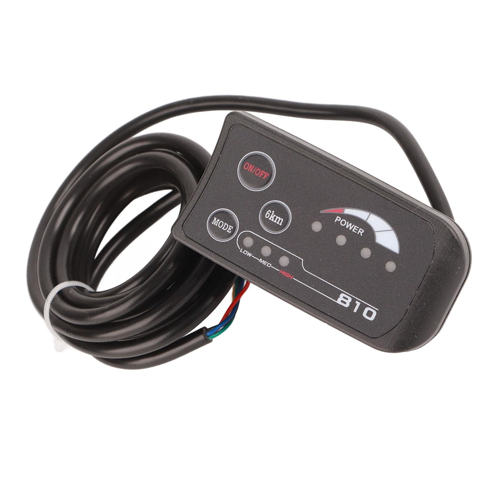 Wyświetlacz LED do roweru elektrycznego 810 z 5-przewodowym kablem, panel sterowania, rower elektryczny, wyświetlacz LED 810, z 5-przewodowym kablem, panel sterowania
