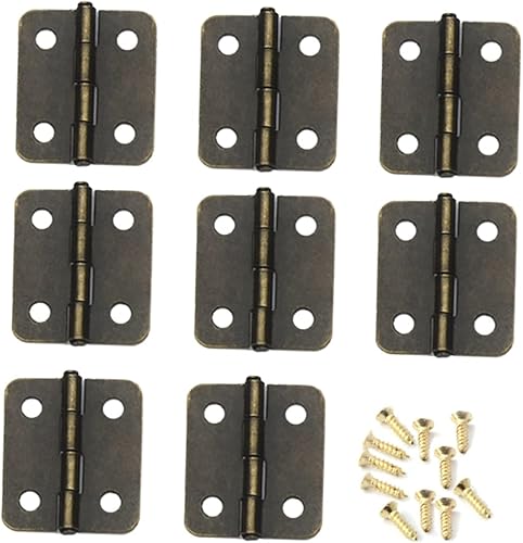 Miniatura 5 de Housoutil Bisagras automáticas para cajas de joyería Juego de bisagras de resorte de cierre automático de acero inoxidable