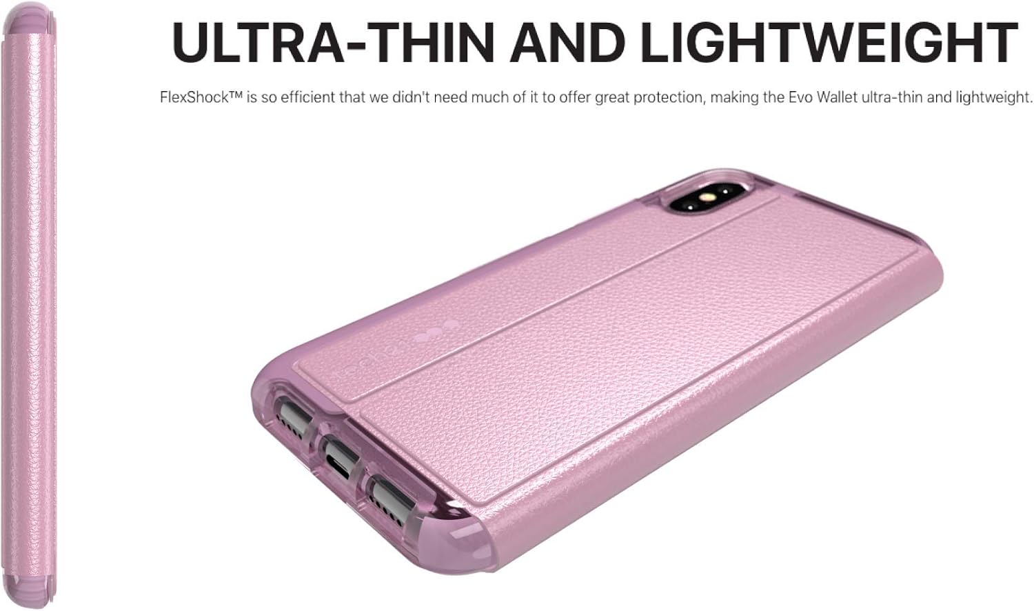 tech21 Evo Wallet Phone Case Cover for Apple iPhone Xs Max - Orchid