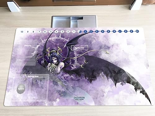Miniatura 10 de Nuevo DTCG Duel Playmat Digimon Guilmon & Veemon Juego de cartas coleccionables TCG CCG Mat Pad + bolsa gratis (ZD002-666-SM)