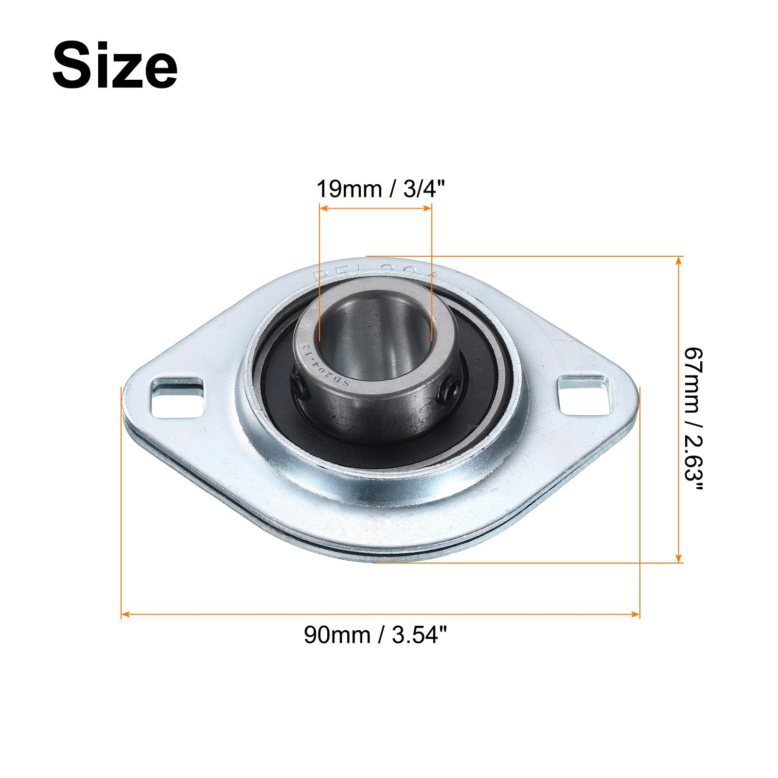Pillow Block Bearings - 3/4" Bore Steel -2 Pillow Block Bearings - 3/4" Bore Steel -2
