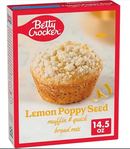 (Pack Of 2 Boxes)14.5 oz Lemon Poppy Seed Muffin &
