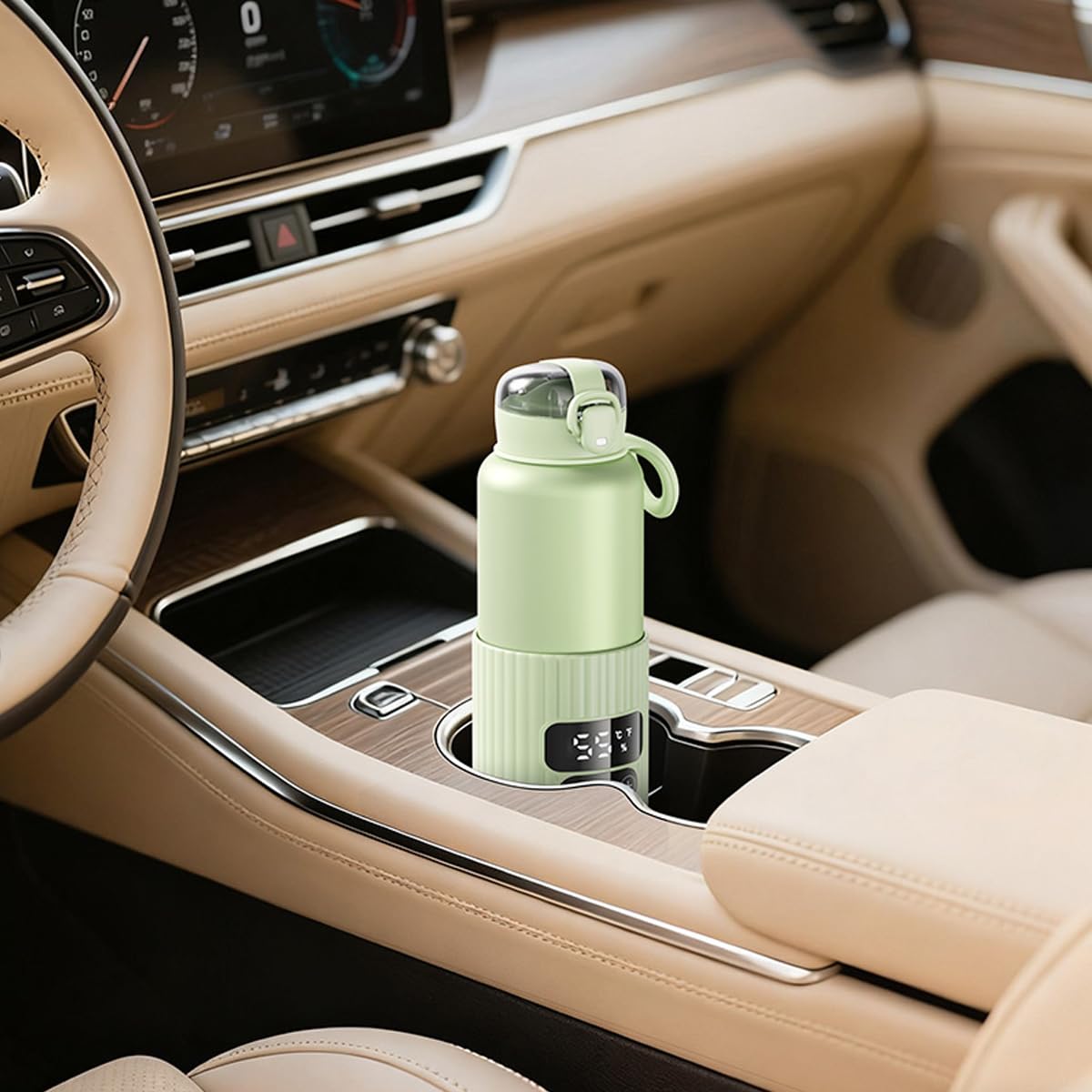 Scaldabiberon portatile da viaggio, scalda latte per bambini con riscaldamento rapido e lunga durata della batteria, 473,6 g, grande capacità, con funzione di mantenimento del caldo a lunga durata