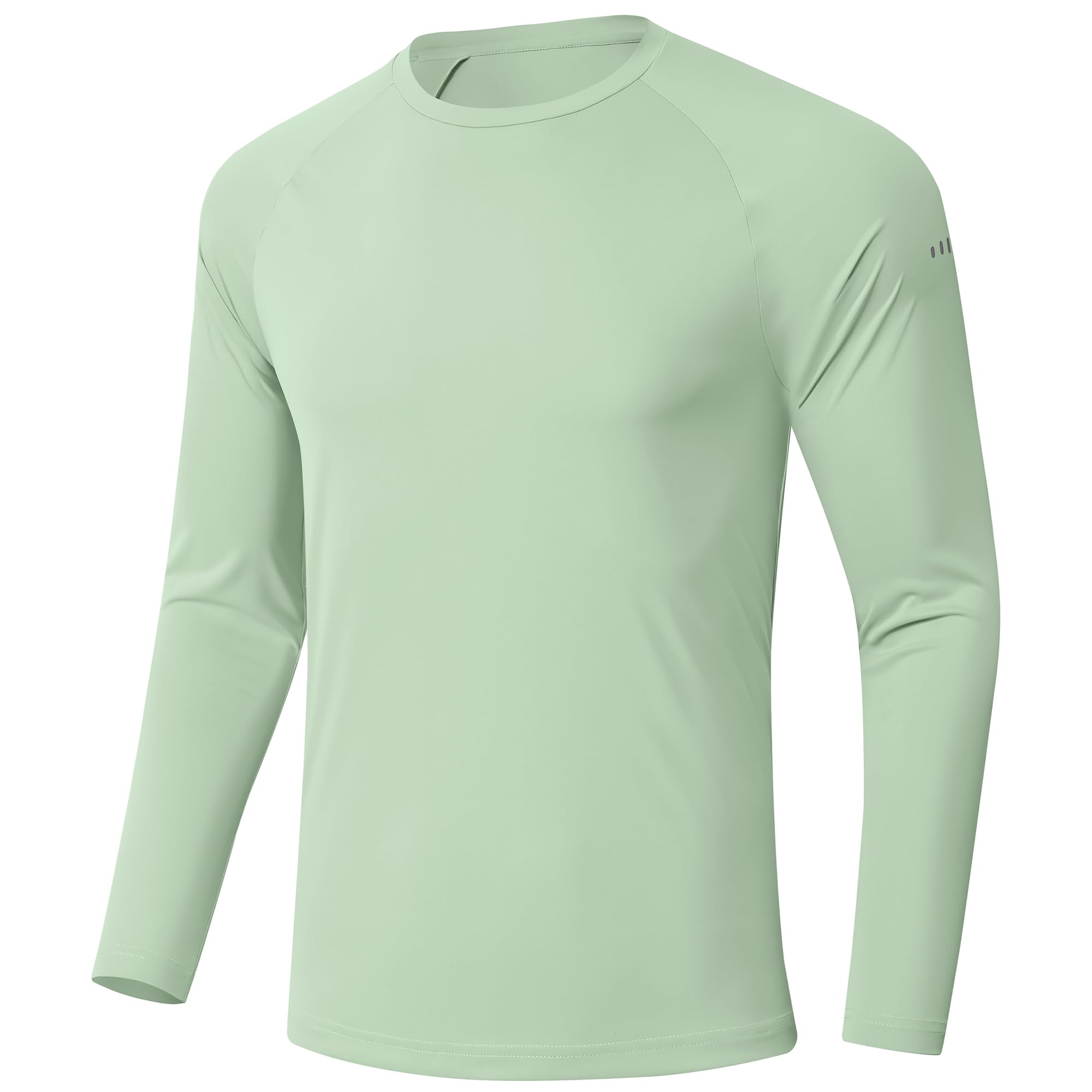 Men's Long Sleeve Rash Guard Swim Shirts UPF 50+ Sun Protection Dry Fit T-Shirt Athletic Tops for Running Hiking Fishing