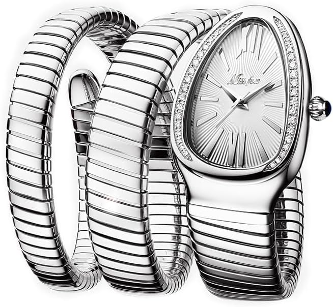 Fashion Women’s Quartz Watch Inlaid Diamond Golden...