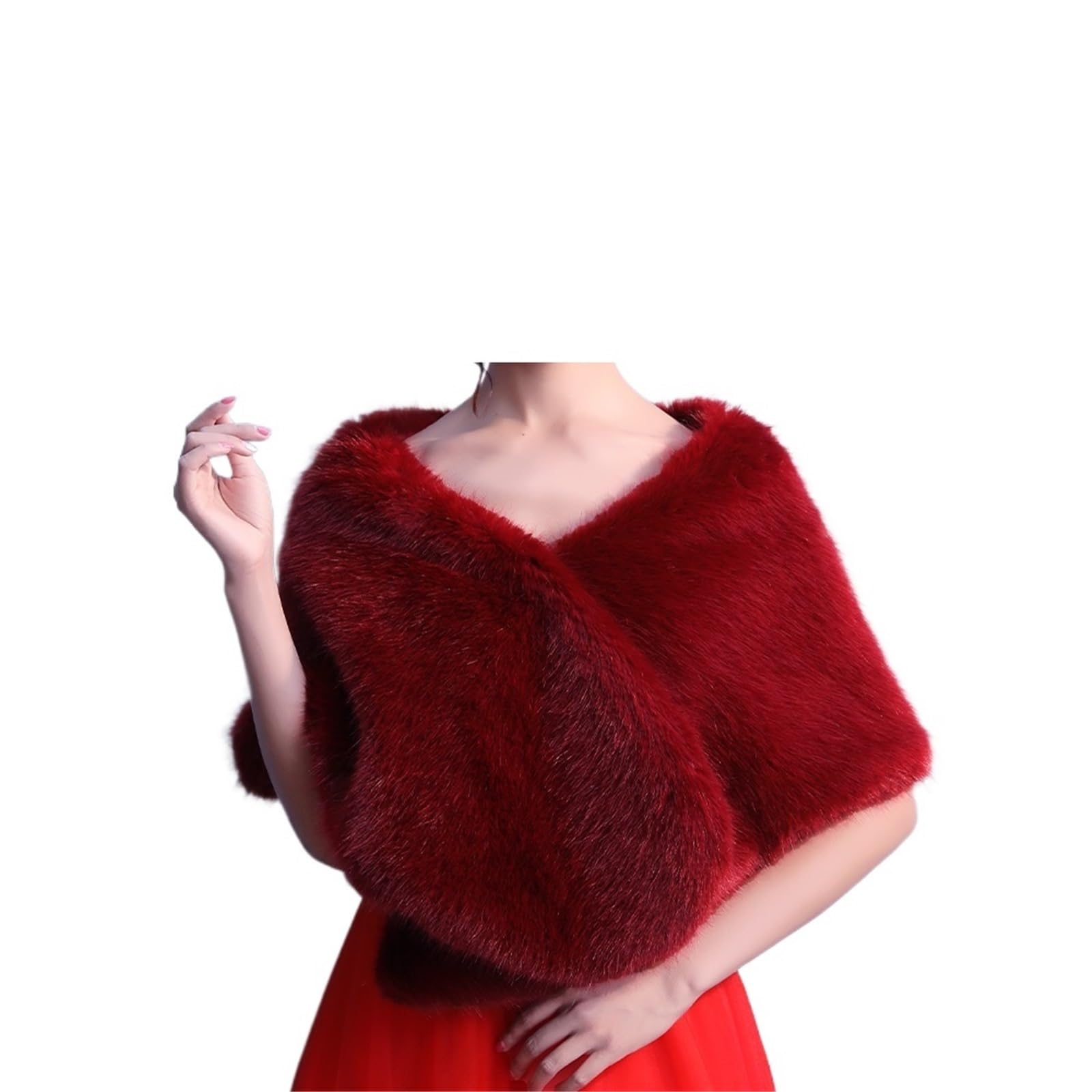 Capa de una sola pieza para mujer, para boda, novia, invierno, cálido, para fiesta de noche