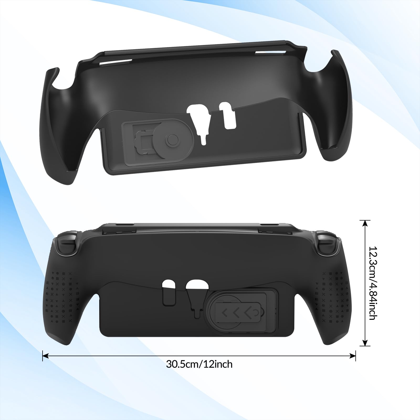 PS Portal Etui ochronne – PS5 Portal Remote Player, pokrowiec ochronny PS5 z antypoślizgowym uchwytem i podstawką, akcesoria PS ze skórą TPU