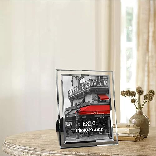 Miniatura 6 de Giftgarden Marco de fotos de 8 x 10 pulgadas, marcos de vidrio de 8 x 10 pulgadas, exhibición de mesa para fotos, regalos para amigos