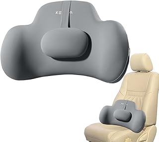 Lumbar Support Pillow, Soft Cooling Car Lumbar Pillow, Adjustable Lumbar Pillow for Bed Adjustable, Chair Back Support for Car Seat, Workplace Chair, Recliner and Bed, Car Pillow for Back Ache Uses