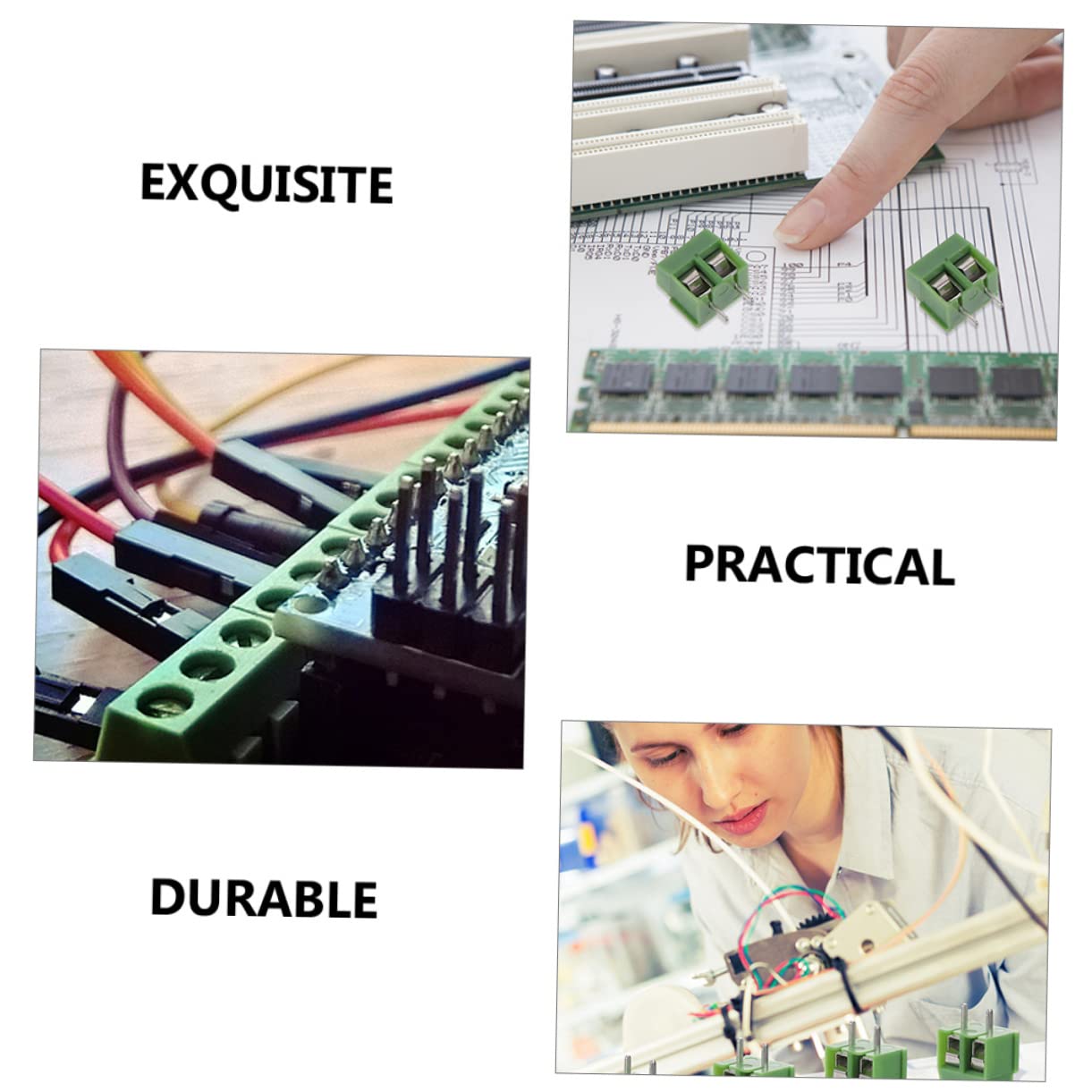 SOLUSTRE 240stücke Polige Pcb-montageschraubenklemmen Anschlussblock Terminalverbindung Für -projekte Digitalrohr Lcd-module Und