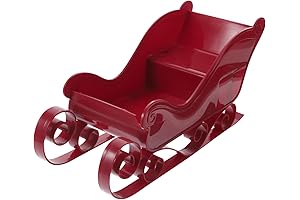 Santa Sleigh Table Decor - Festive Christmas Sleigh for Indoor and Outdoor Cheer