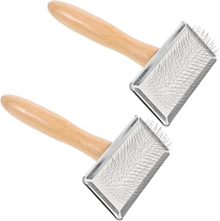 2pcs Wool Felting Brushes with Wood Handle for Needlework Projects