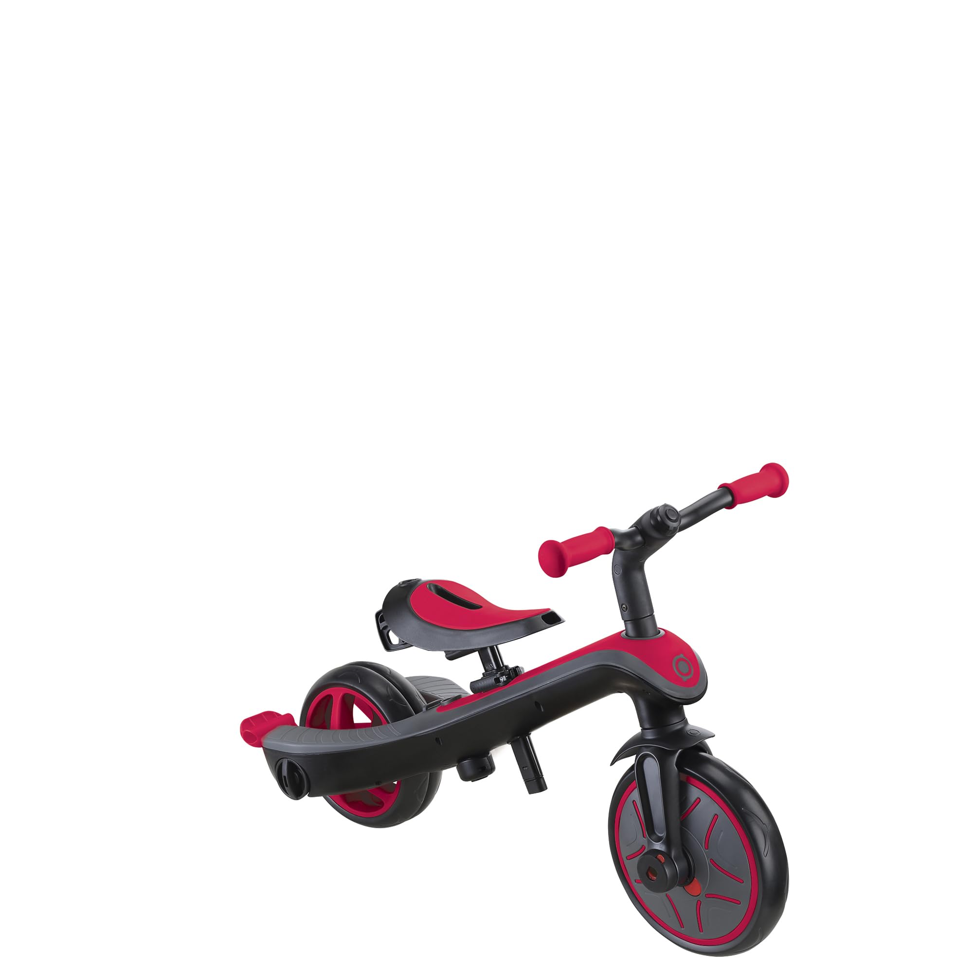 Globber - Triciclo Explorer 4 en 1 - Triciclo evolutivo y draisiano para niños pequeños de 10 Meses a 5 años, Rojo
