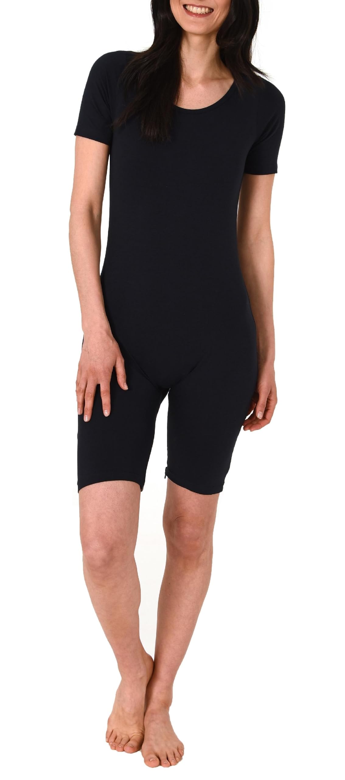 Normann Care Pflegebody Kurzarm - Unisex - mit Beinreißverschluss