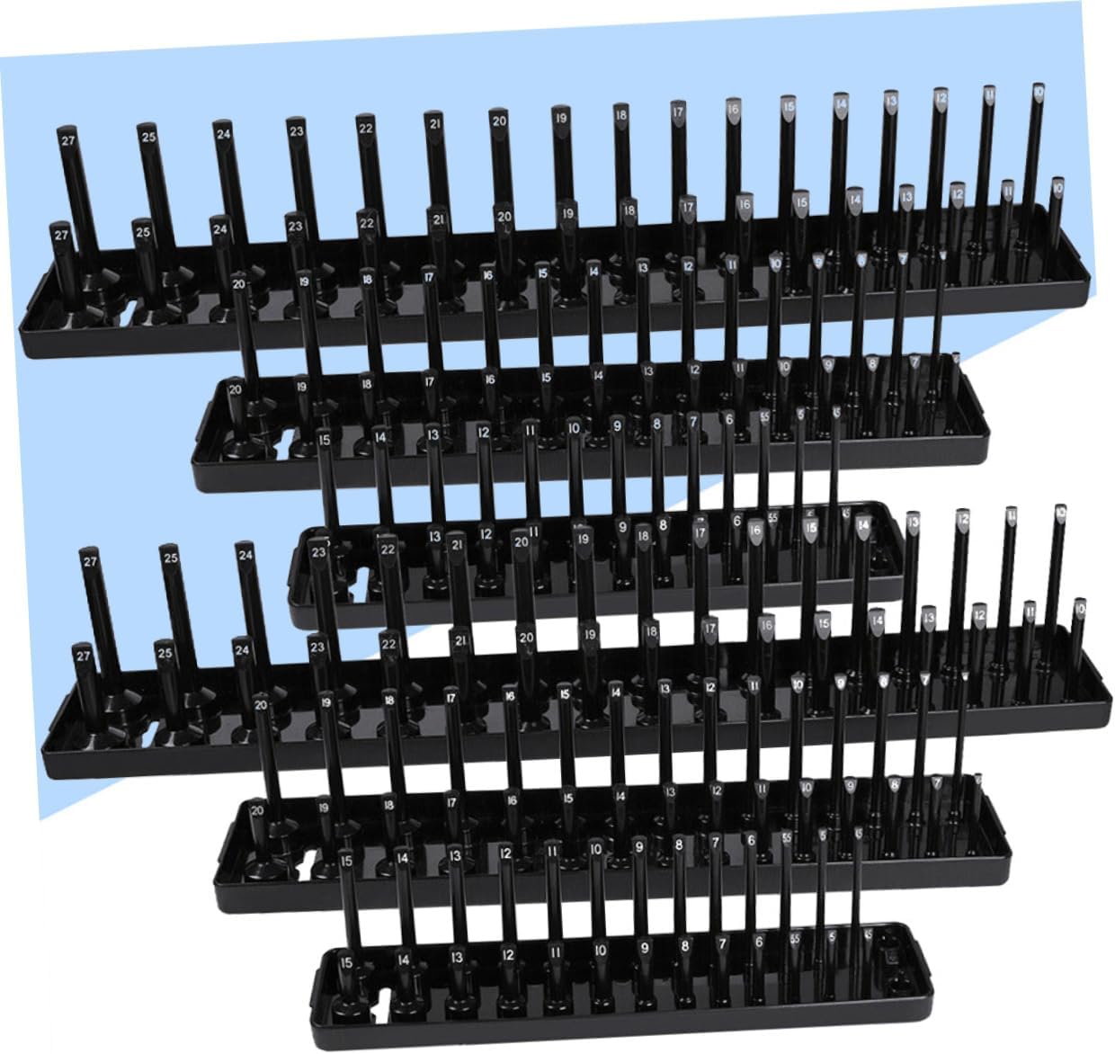 CHILDWEET ソケットオーガナイザー 長袖ソケットトレイ 多機能スリーブブラケット ハイポール収納トレイ 工具整理用 1/4