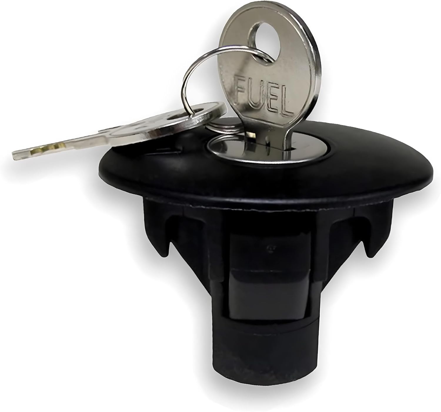 Crynod 1 PC Car Fuel Gas Cap with Locking Keys, Metal