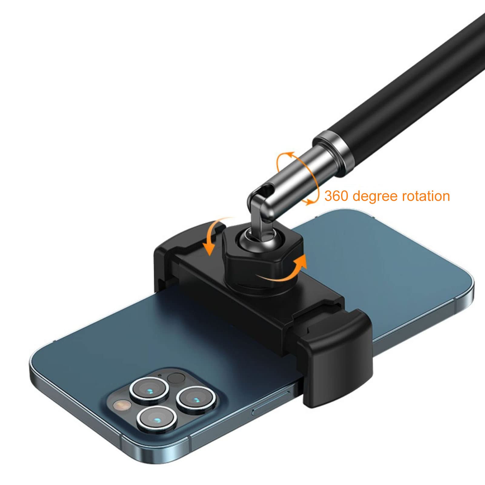 Alomejor Soporte para Teléfono Ajustable sobre la Cabeza con Base