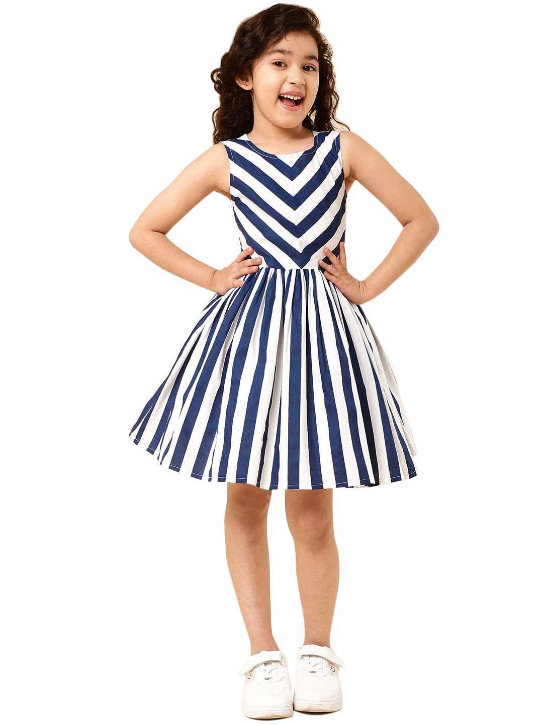 A.T.U.N. (ALL THINGS UBER NICE) A.T.U.N. Girls Striped Casual Dress