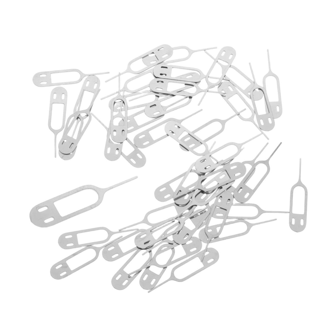 Toddmomy SIM Karten Auswurfnadel 50 Stück 12mm lang aus Edelstahl mit Verlängertem Design für Einfache SIM Kartenentnahme bei Smartphones