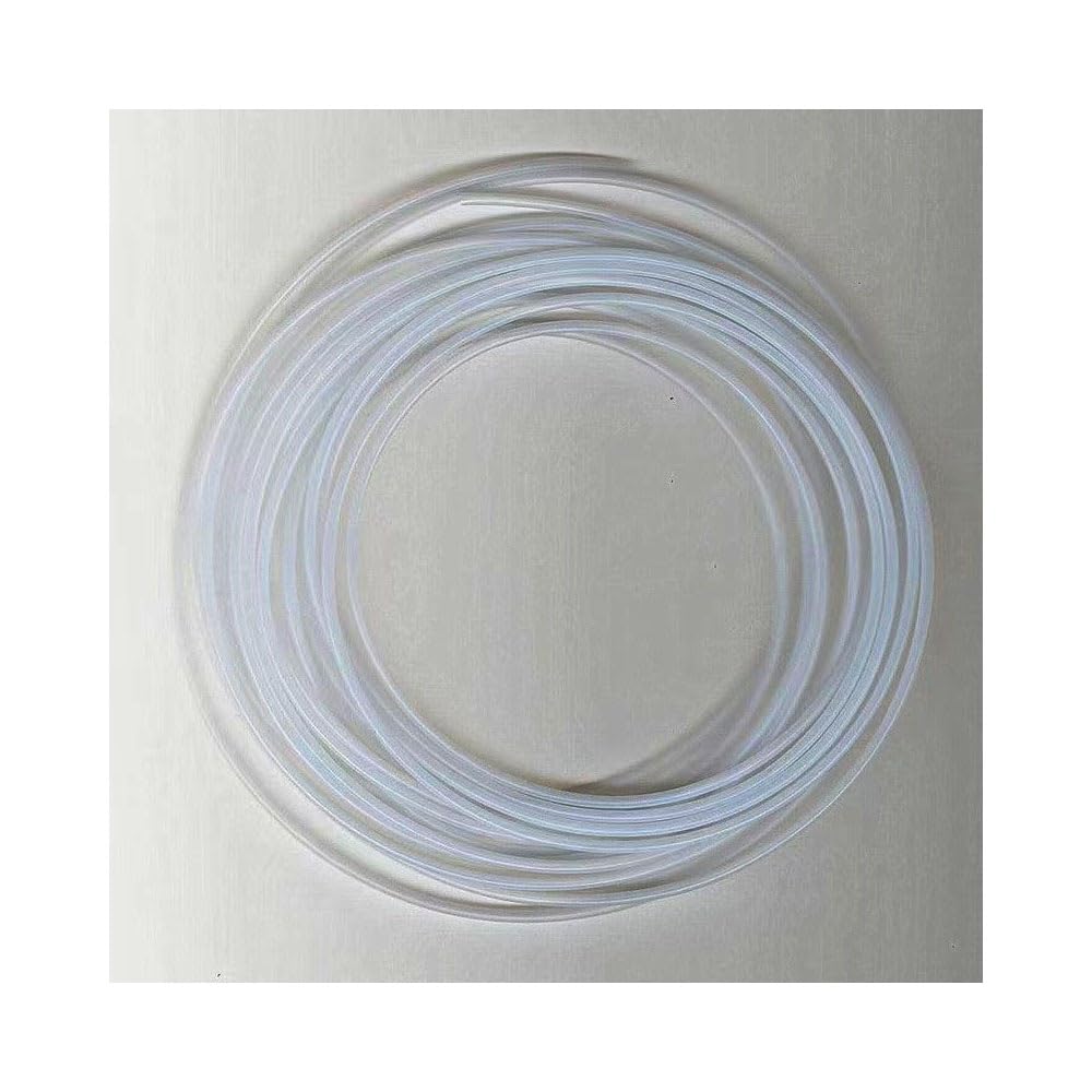 Manguera PTFE 0,3mm-5mm ID, Resistente a la Química Antiadherente, Tubo Resistente a la Corrosión para Laboratorio & Aplicaciones Mecánicas, 5M(ID 4xOD 6mm)