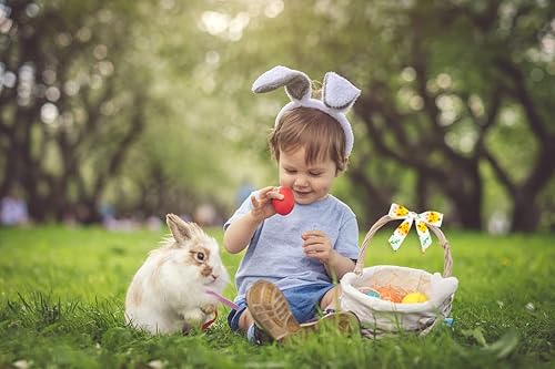 Miniatura 5 de 9 cintas de Pascua de 38 pulgadas, con palabras de Pascua, grogrén, decoración de 3 yardas, cinta de satén para primavera, primavera, conejos y