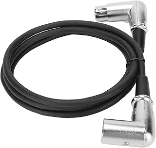 Cabo de áudio de Microfone XLR Macho para Fêmea 1,5 M/4,9 Pés, Macho XLR de 3 Pinos (ângulo direito) para Fêmea (ângulo direito) para Alto-falante de Microfone, Plug and Play,