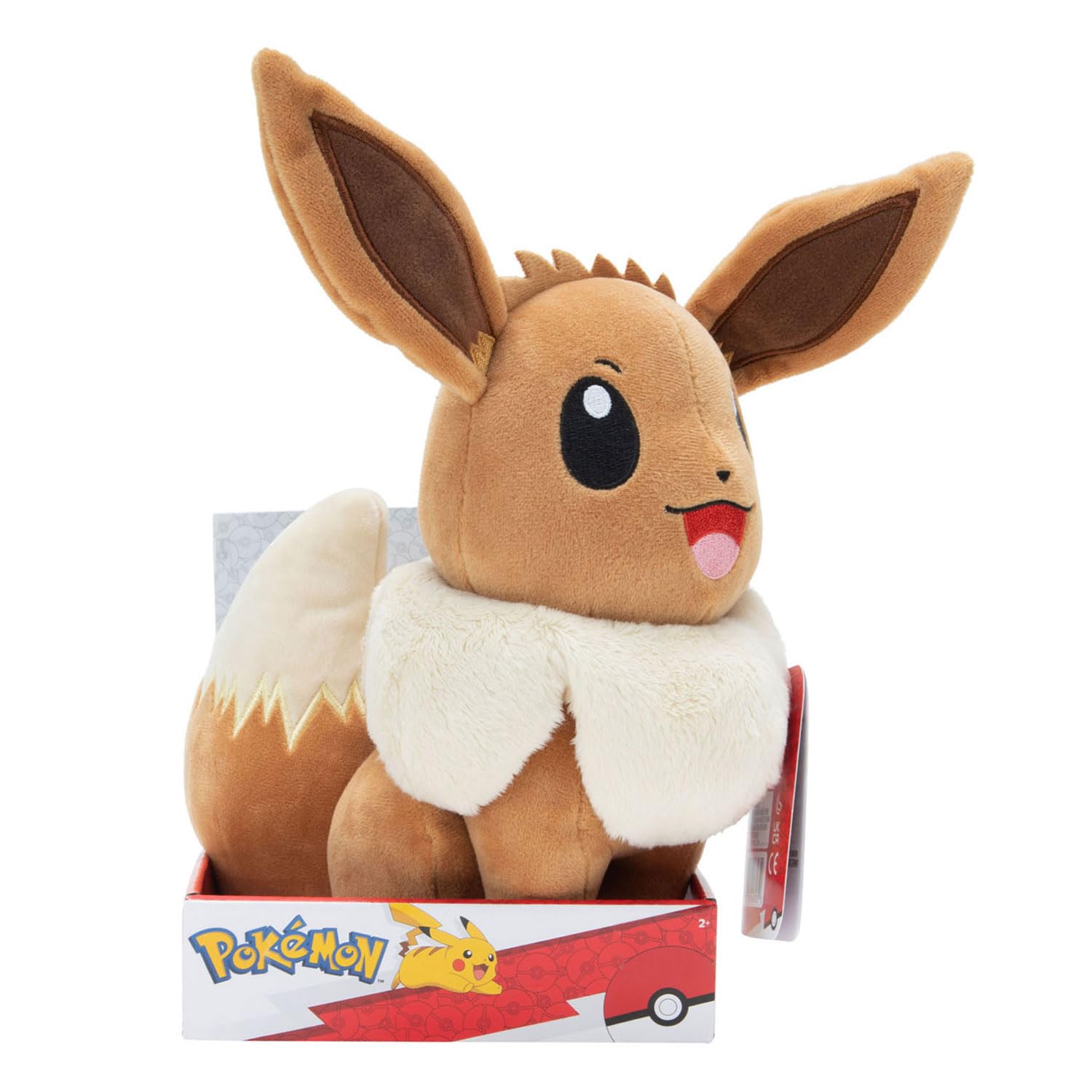 Pokémon Eevee Plush - 12-Inch Soft Plush with Authentic Details, Brown, 12 inches - Image 2