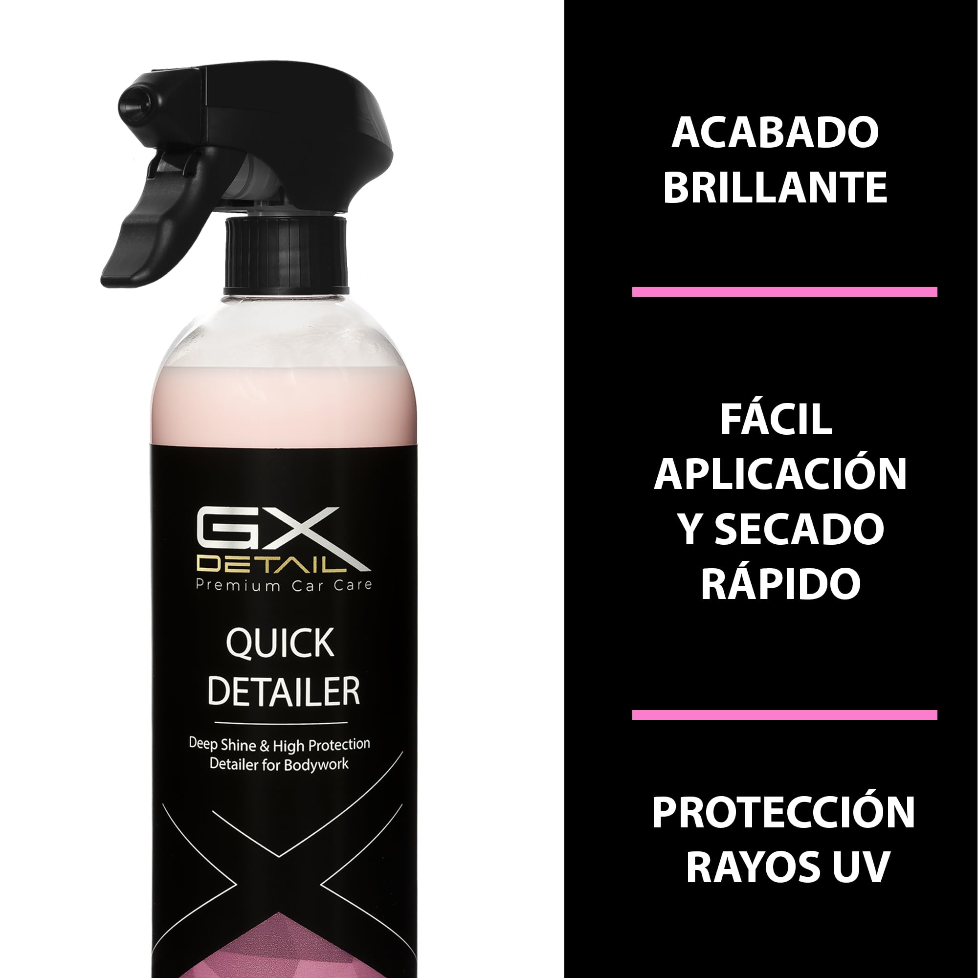 GxDetail Cera Líquida para Coche 5 Litros – Brillo Intenso y Protección Duradera – Quick Detailer - Fácil Aplicación y Acabado Hidrofóbico – Protección UV y Resistencia a la Suciedad.
