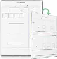 Double Sided Math Whiteboard - Long Division & Multiplication Practice Board For Kids