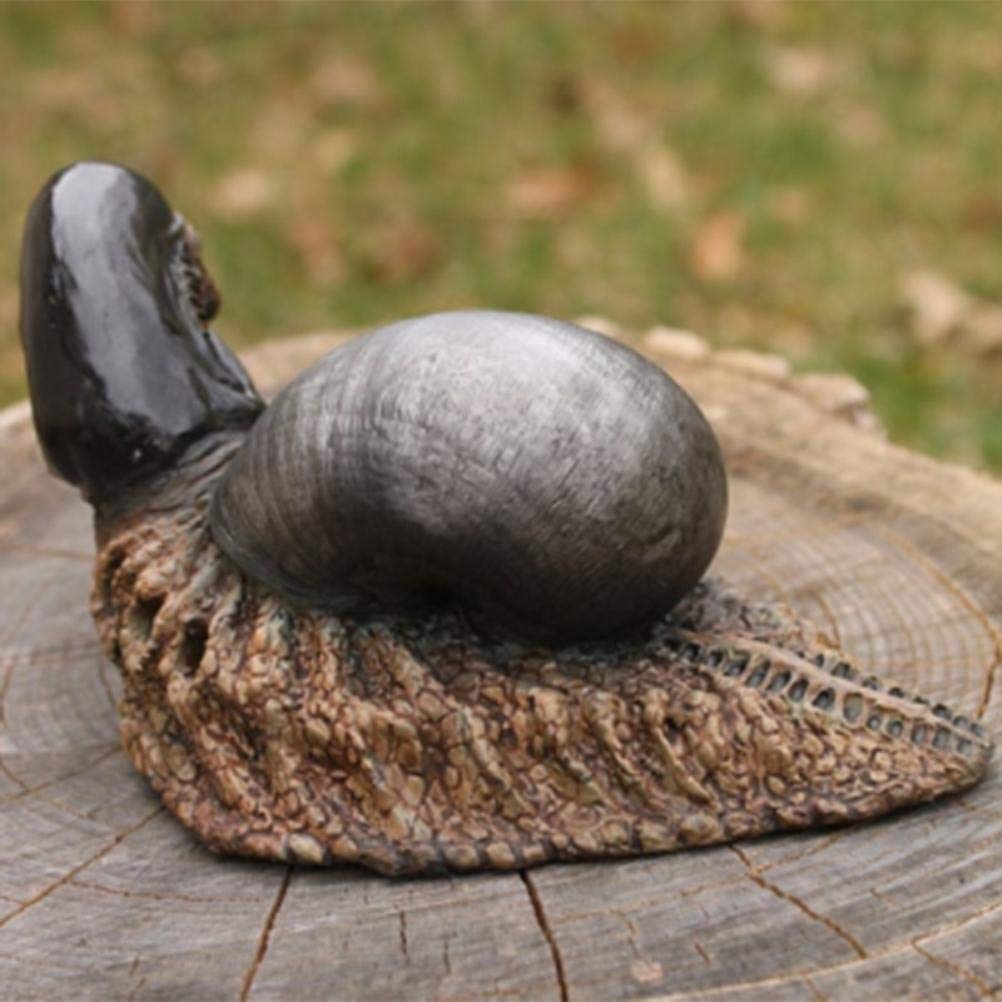 Tumnea Alien Snail Statue Figurine - Resin Animal Sculpture for Garden and Home Yard Decoration, Green - Image 4