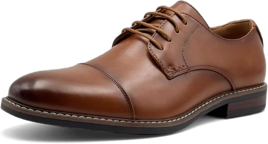 Heren Brogue Oxford schoenen bruin bruin zwart veterschoen leer
