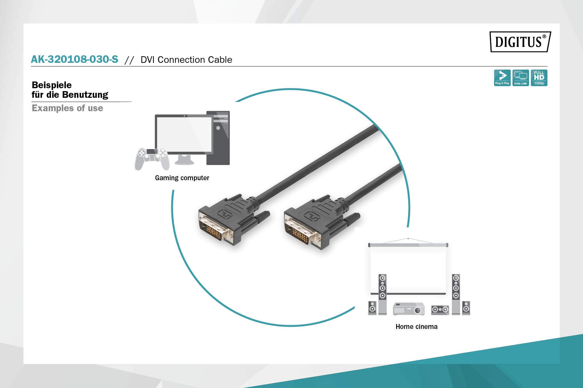 DIGITUS DVI CABLE DVI(24+1) CABL