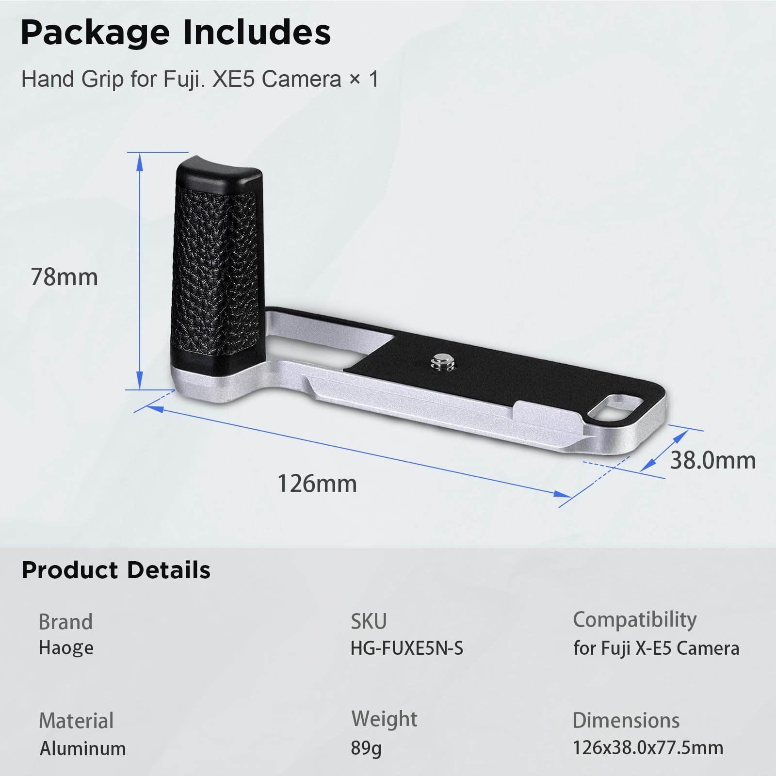 Amazon.com : Haoge Handle HandGrip for Fujifilm X-E5 Camera Body L