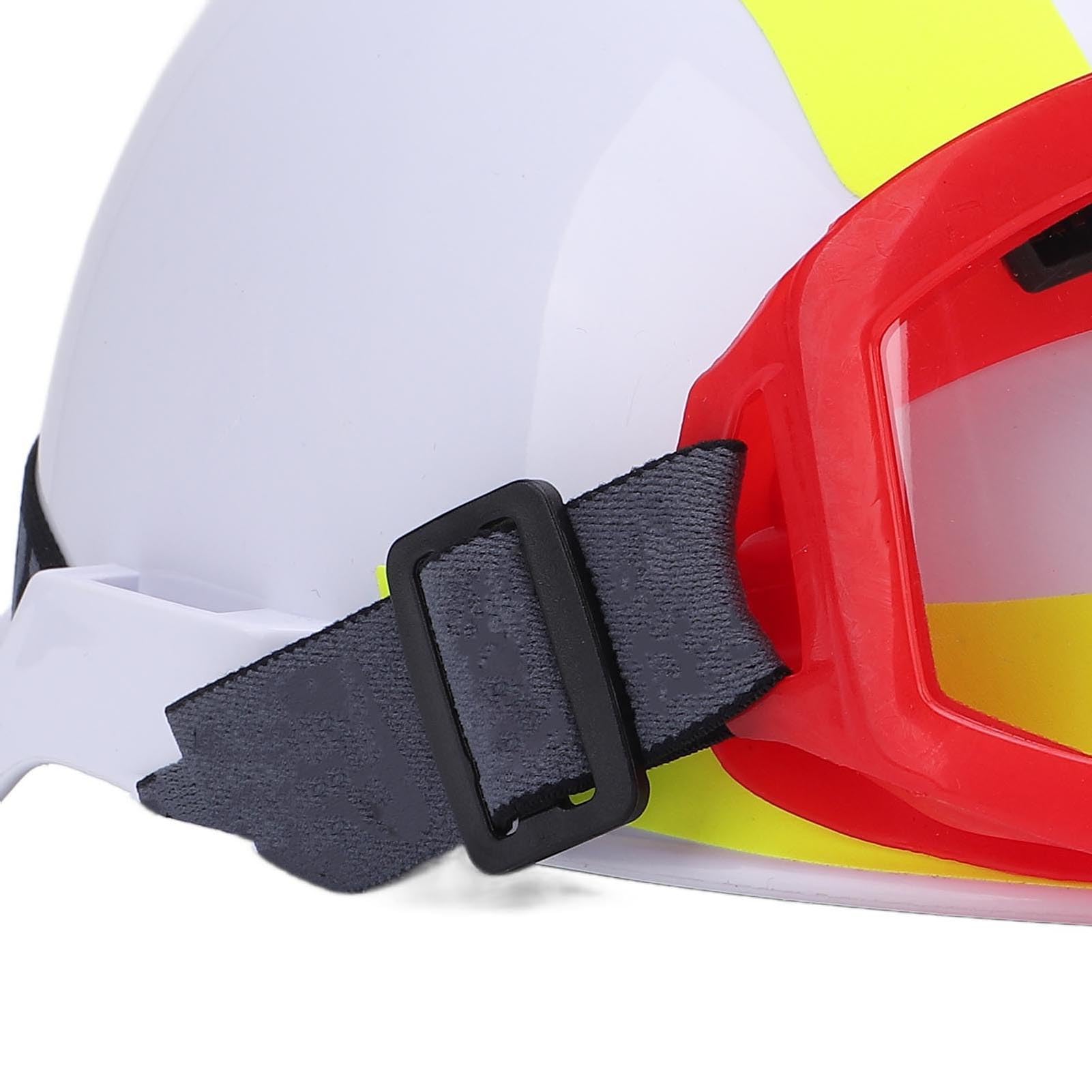 Bewinner Casco de Rescate para Trabajo en, Casco de Seguridad con Luz, PC Ventilada Ranurada, Ajustable, Reflectante de 360°, para Rescate de Emergencia en Caso de Terremoto, Incendio