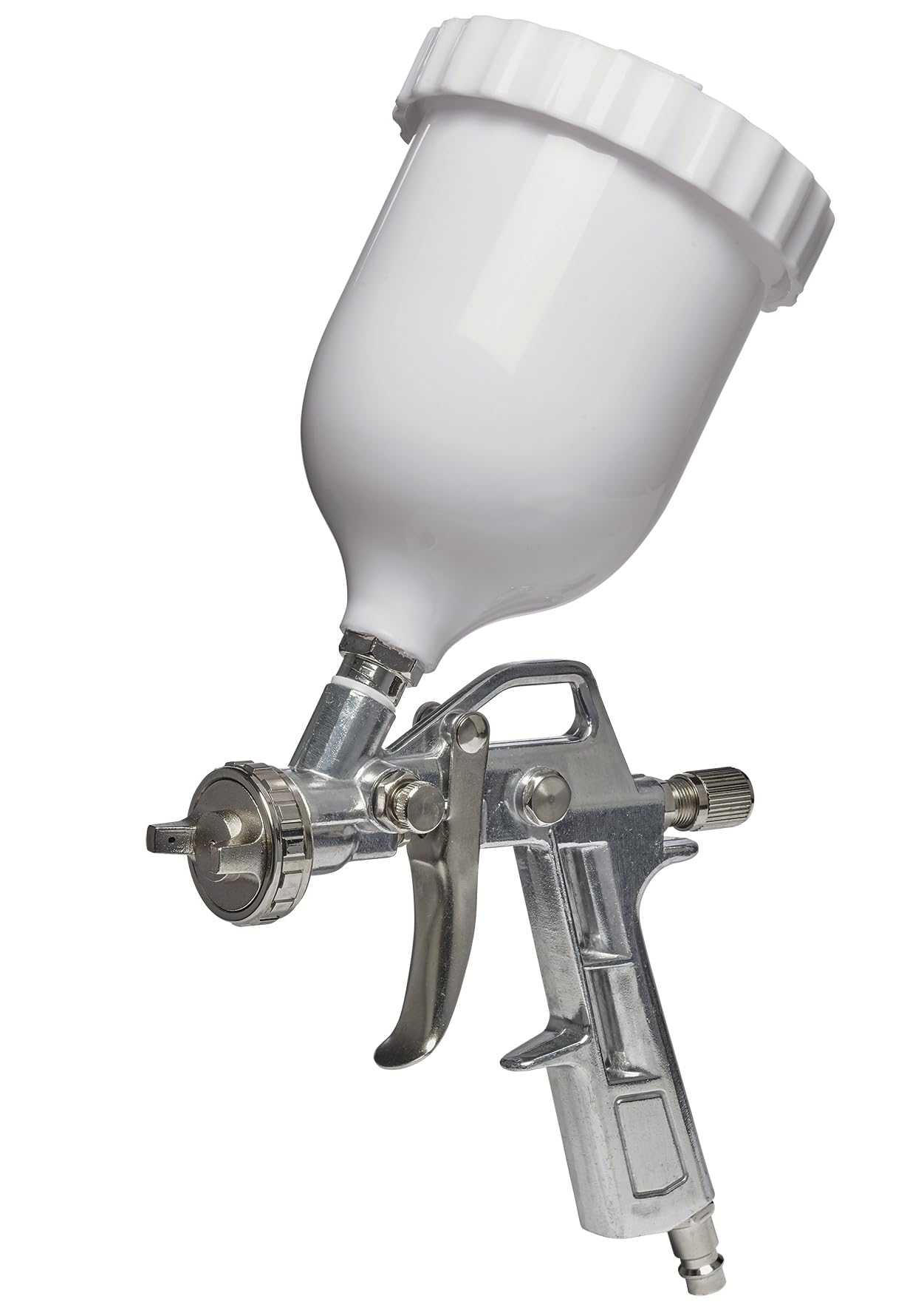 Einhell Pistolet à pulvérisation de peinture à air comprimé pour compresseur (5 bar max, réservoir 0,6L, écoulement par gravité, régulateur débit de peinture et de jet, raccord inclus)