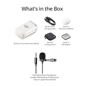 dji mic2 付属品完備 DJI Mic 2 デュアルチャンネルワイヤレスマイクロフォンレンタル