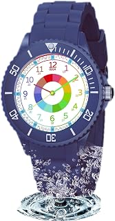 Kids Watch Analog for Boys Girls, Childrens Waterproof Soft Strap Kids Time Teaching Quartz Wristwatch for Ages 5-15.