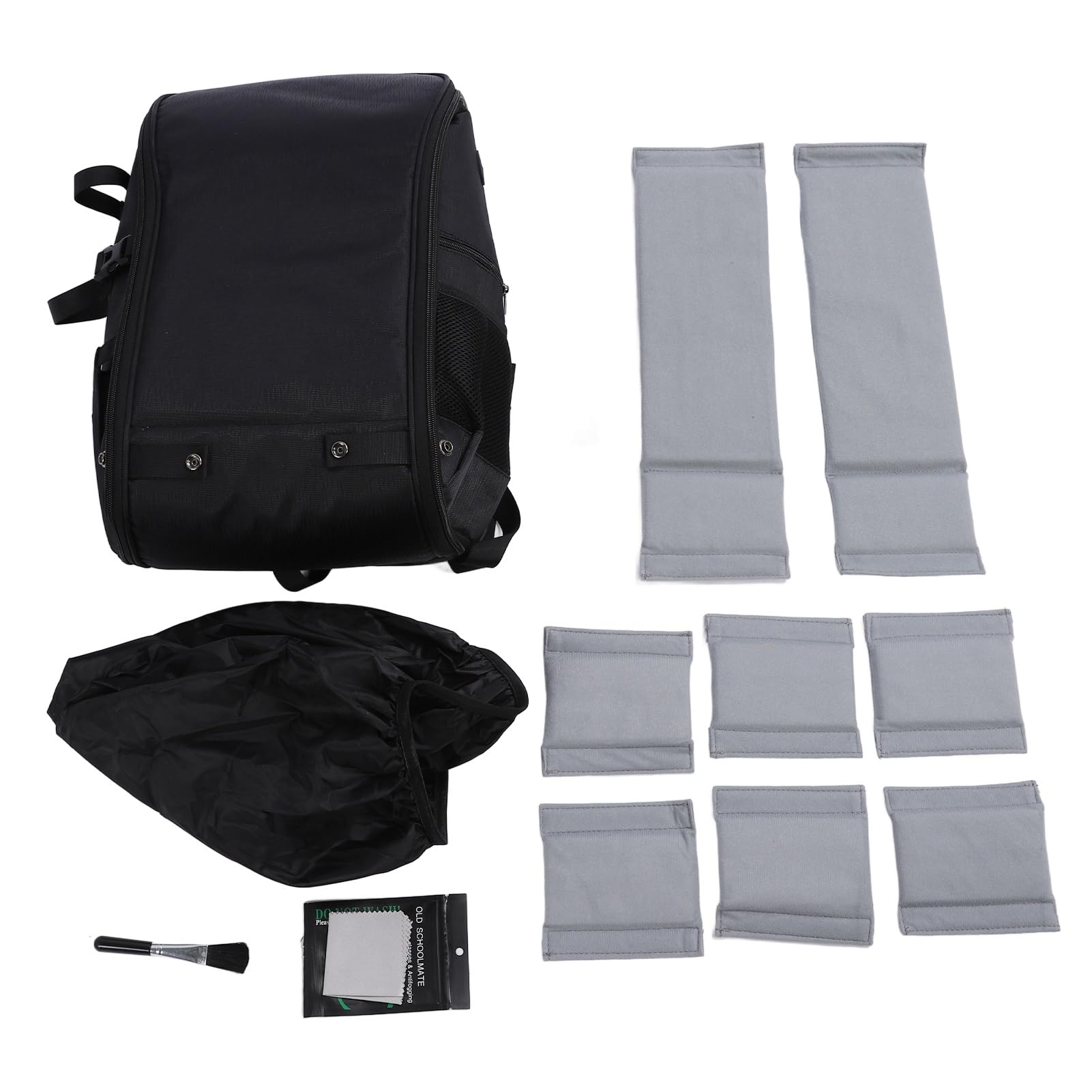 Estuche de Transporte para Cámara, Bolso de Hombro Ligero e Impermeable para Fotografía Al Aire Libre, Compartimento para Portátil de 15,6" para Viajeros (Negro)